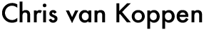 Chris van Koppen Logo
